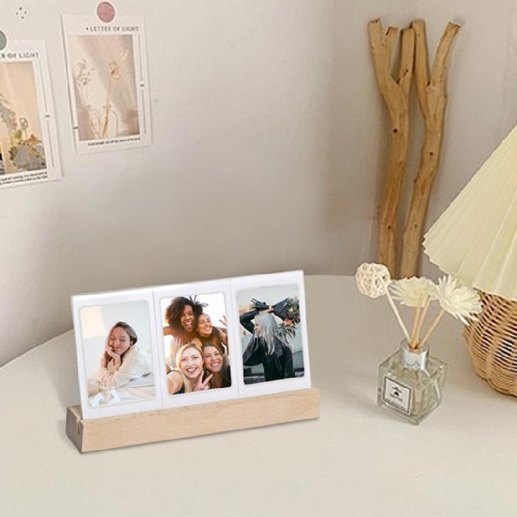 Contemporary 3Inch Acrylic Pictures Frame Ambients Light For Camera Photos Desktop Decoration Gift for Friend Family