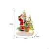 Christmas Illuminated Miniature Musical Ornament Resin Figurine Xmas Displays for Wedding, Home or