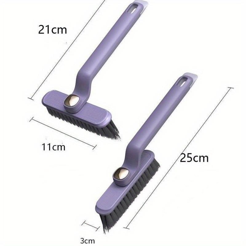 Multi Functional Rotating Bathroom Gap Brush with No Dead Corners Bathroom Toilet Back Gap Brush with Hard Bristles Floor Brush