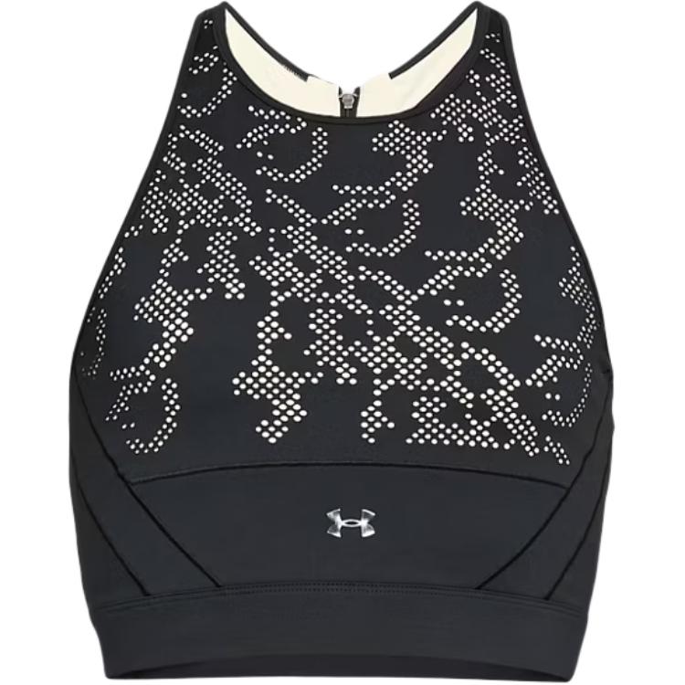 

Under Armour Geometric Pattern Slim Fit Sports Vest Women tops Black 1314428-001 M