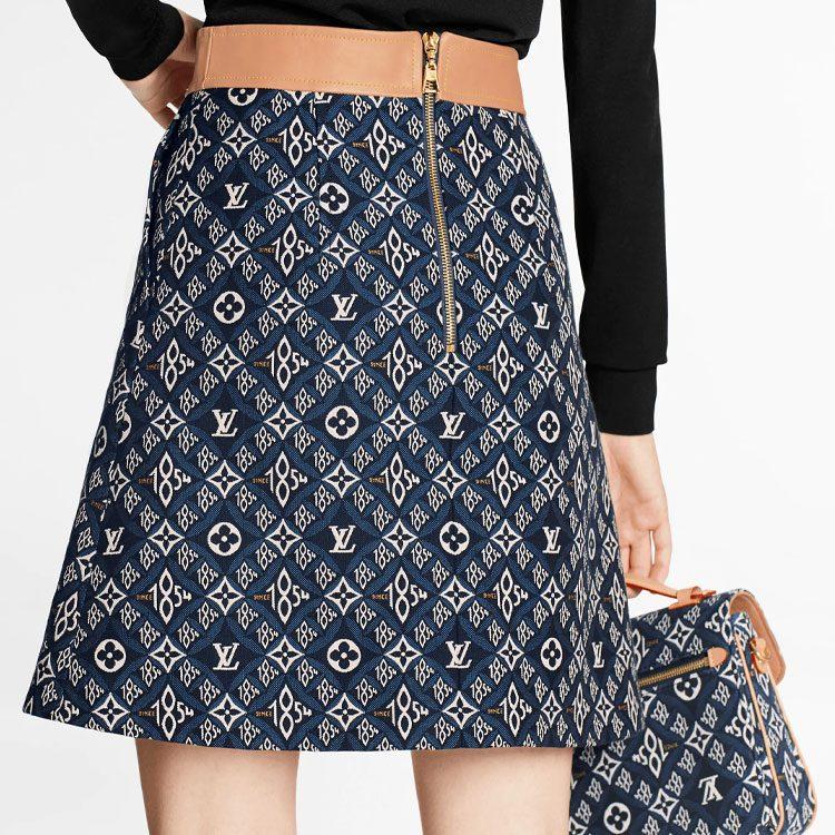 Louis Vuitton Casual Short Skirts Women's Blue 1A8MI7