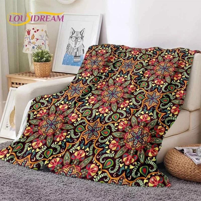 3D Neueste Nordisch Türkisch Böhmisch Keltisch Weiche Flanelldecken, Überwurfdecke Bequeme Decke für Picknick Betten Sofa Zuhause Schlafzimmer
