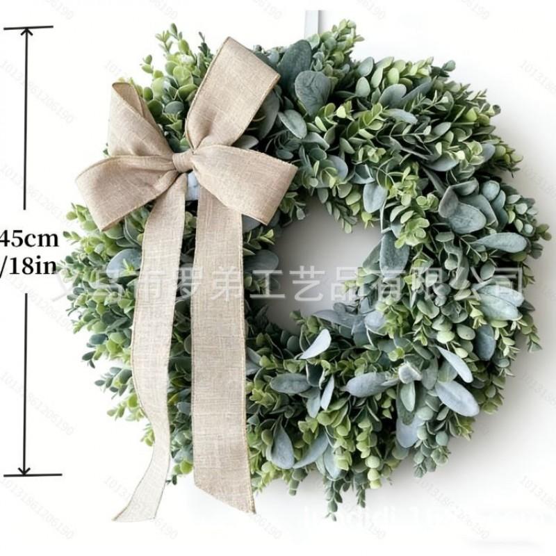Artificial Flower Wreath Easter Valentines Day Decor Hotel Restaurant Door Hanging Decoration