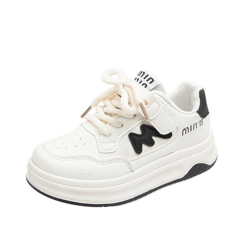 Children's sports shoes 2025 autumn girls little white shoes cartoon light boys casual board shoes soft sole baby shoes single