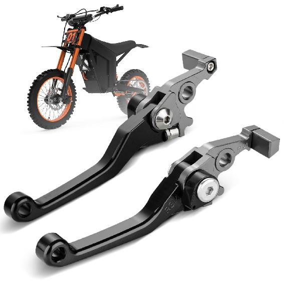 Electric Dirt Bike Brake Clutch Lever Foldable CNC Pivot Folding for Tuttio Tutti Tutto Soleil 01 Ebike Blcak