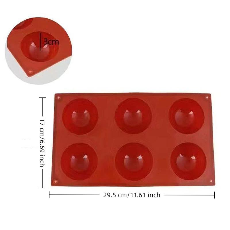 Multiple Round Ball Shape Silicone Molds Cake Decorating Tools, Chocolate Mold, Ice Cube Mold, Making Jelly Mousse Dessert Mold