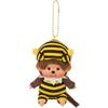 Sekiguchi Monchhichi Keychain Bee Face Large 11x8x6cm Plush Toy
