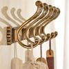 Brand New Antique Embossed Wall Mounted Coat Hooks 5 Row Coat Hook Door Back Bag Key Storage Rack Bathroom Towel Racks Wholesale