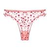 French Heart Print Transparent Lingerie Set Ultra Thin Underwire Bra Lace Sexy Push Up Gathering Small Breast Boost Hot Selling