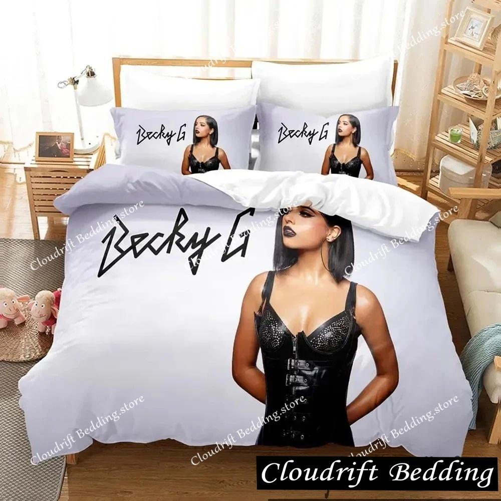 3D Print Sexy Girls Becky G Bedding Set Duvet Cover Bed Set Quilt Cover Pillowcase Comforter King Queen Size Boys Adult Bedding