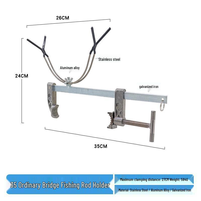 Multi-Functional Fishing Rod Holder for Ice, Boat, and Raft Fishing