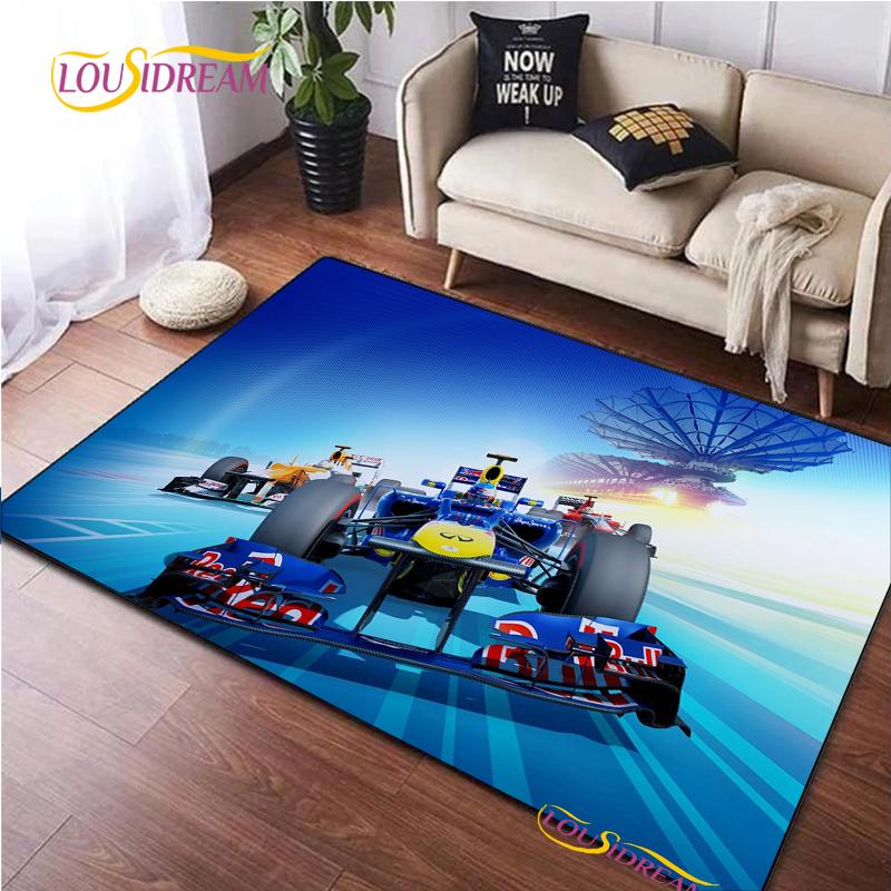 Racing Car Pattern Rug for Bedroom Living Room Carpet for Kitchen Floor Mats Home Decor Alfombra Kid Play Non-Slip Floor Pad Rug