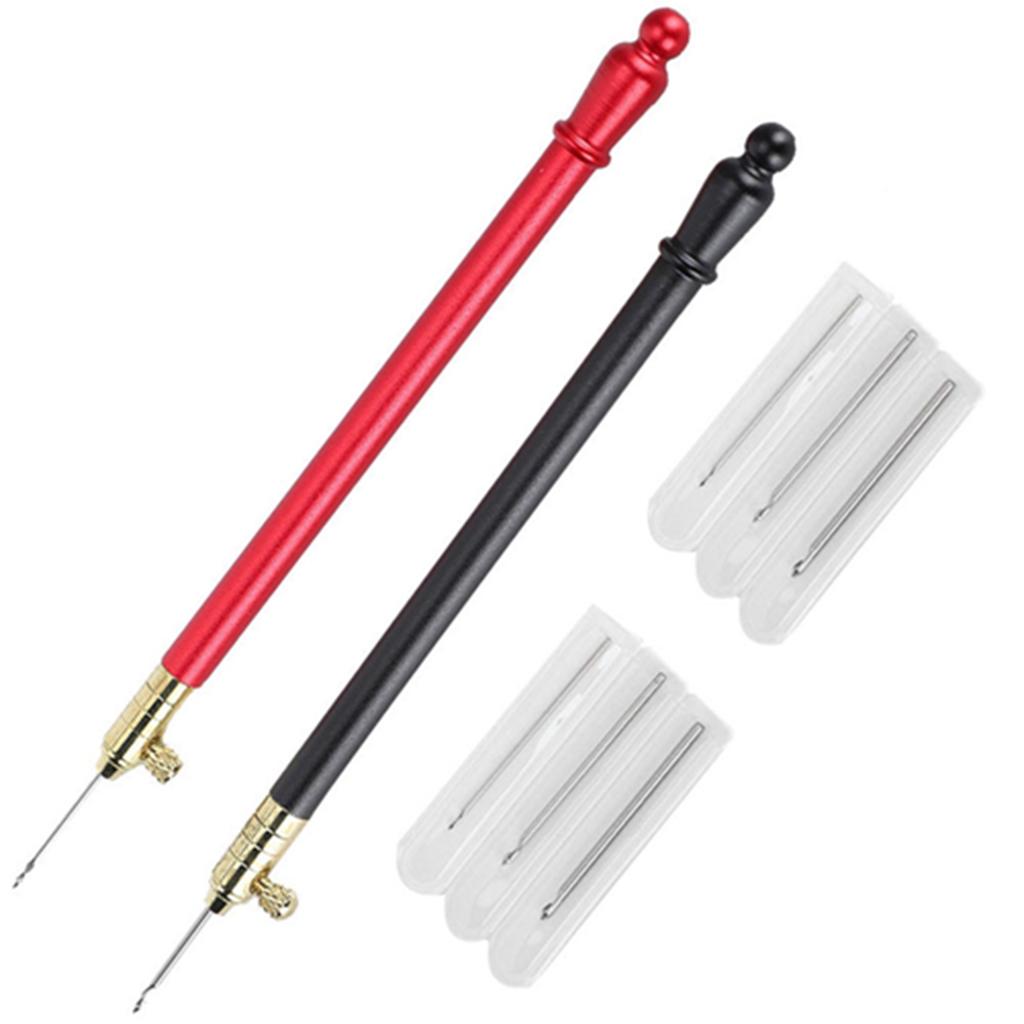 Embroidery Crochet Hook Stainless Steel Handle French Tambour Beading Sequins Sewing Craft Tool