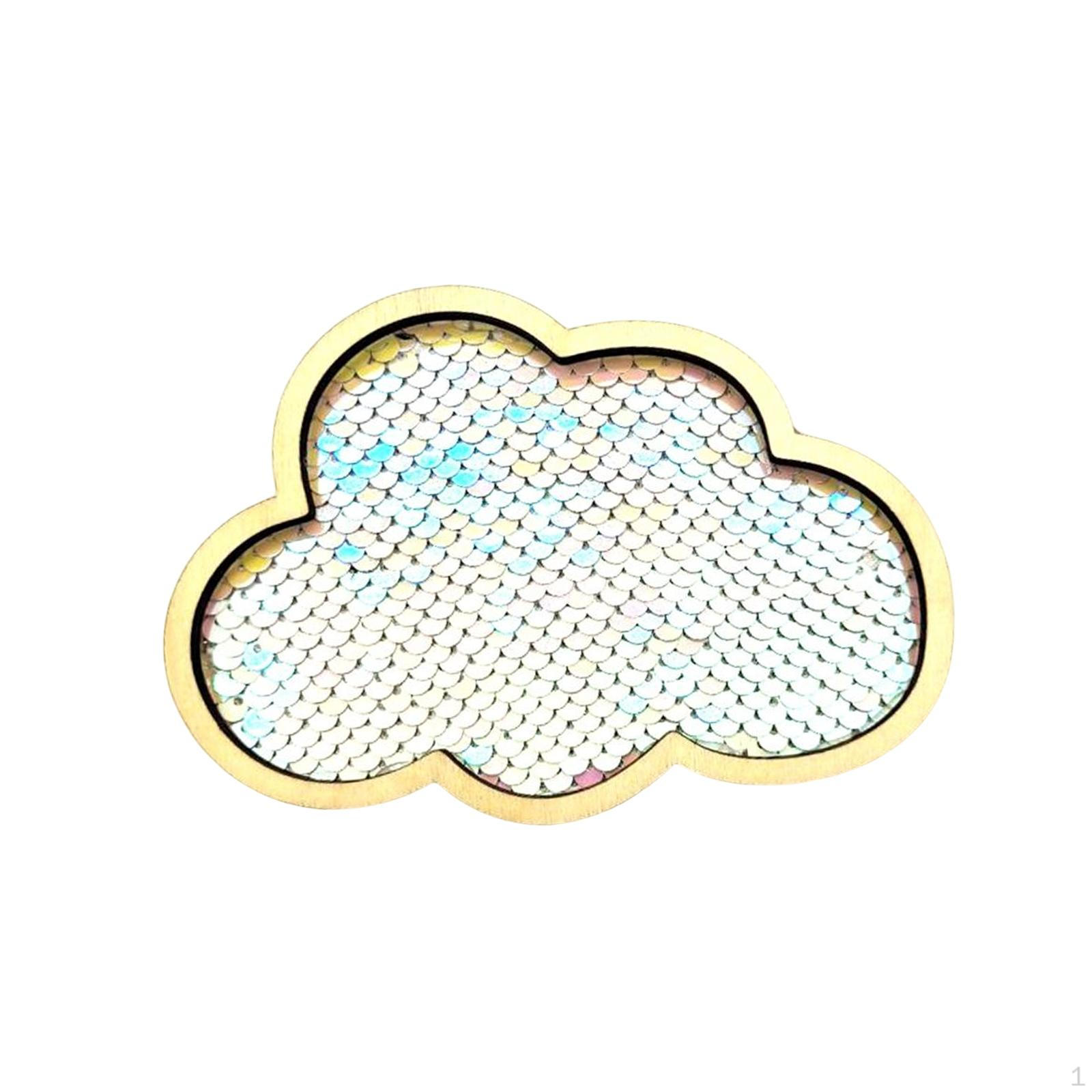 

Busy Board Sequins DIY Accessories Material Montessori Toy Fine Motor Skill Games Parts Children білий