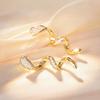 Xiaomi Huitan Elegant Women Twist Design Drop Earrings Trendy Party Wedding Inlaid Shining CZ Charming Accessories Jewelry for Lady