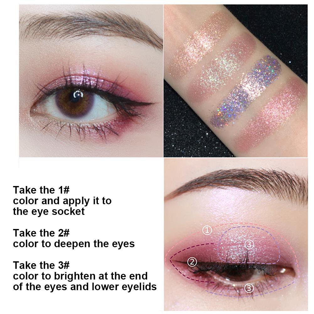 9Color Matte Glitter Soft Nude Eyeshadow Compact Earth Tone Cosmetics 13.5g