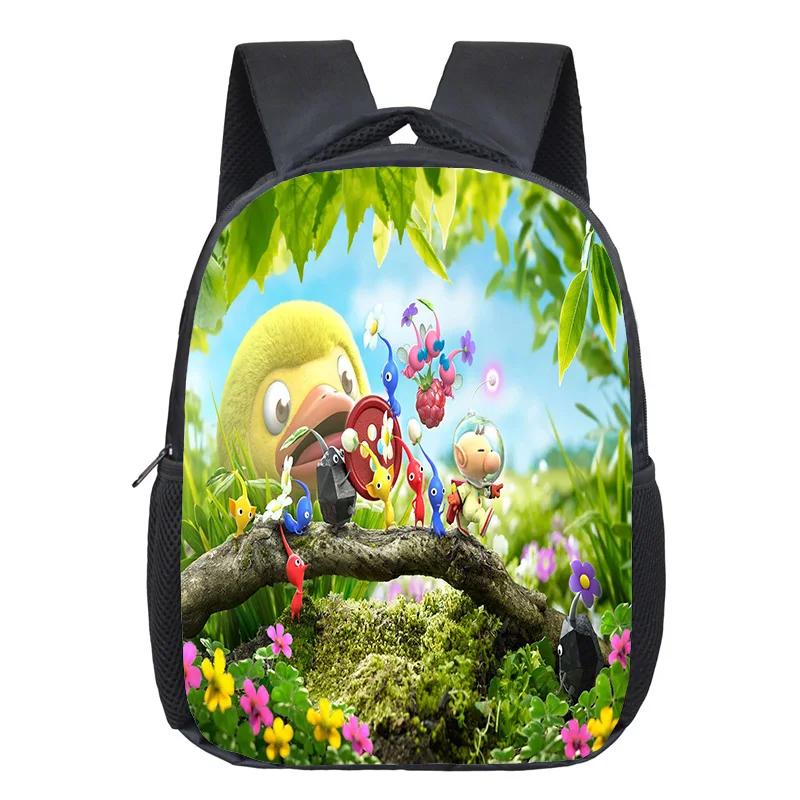 Mochila Pikmin Rugzakken Tiener Boekentas Mode Kinderen Schooltassen Reizen Casual Rugzak Grote Capaciteit Dubbele Schouder Tas Pikmin backpack