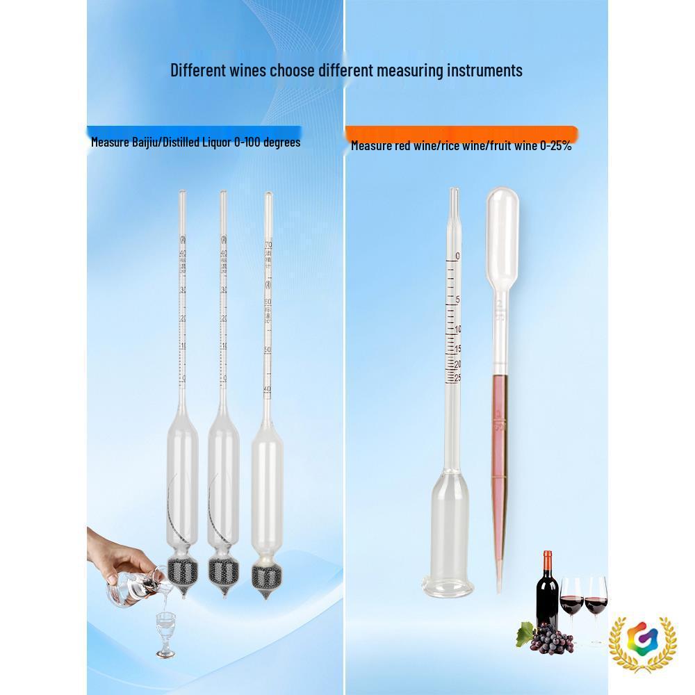 Alcohol Content Tester: Baijiu, Fruit & Rice Wine Meter, Alcoholometer