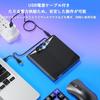Conreruru Drive External Player Compatible Player Supports Portable Drive Player Compatible with Windows OS BD Drive External DVD Player with USB5V2A
