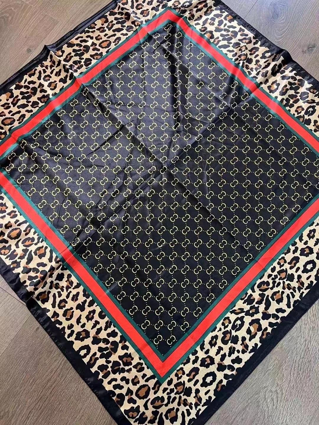 

Высококачественные роскошные шелковые шарфы, повязка на голову, шарфы, шейный шарф для женщин, шелковый шарф с цепочкой, женская декоративная шаль 90*90cm