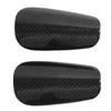 2 Pcs Soccer Shin Guard Super Lightweight High Strength Carbon Fiber EVA Foam Cushioning Football Shin Pad Black