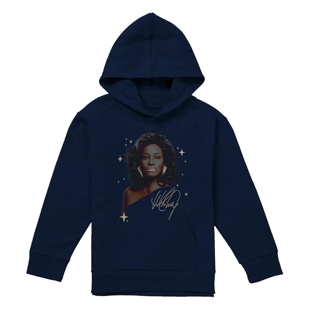 Whitney Houston Childrens/Kids Graffiti Star Pullover Hoodie