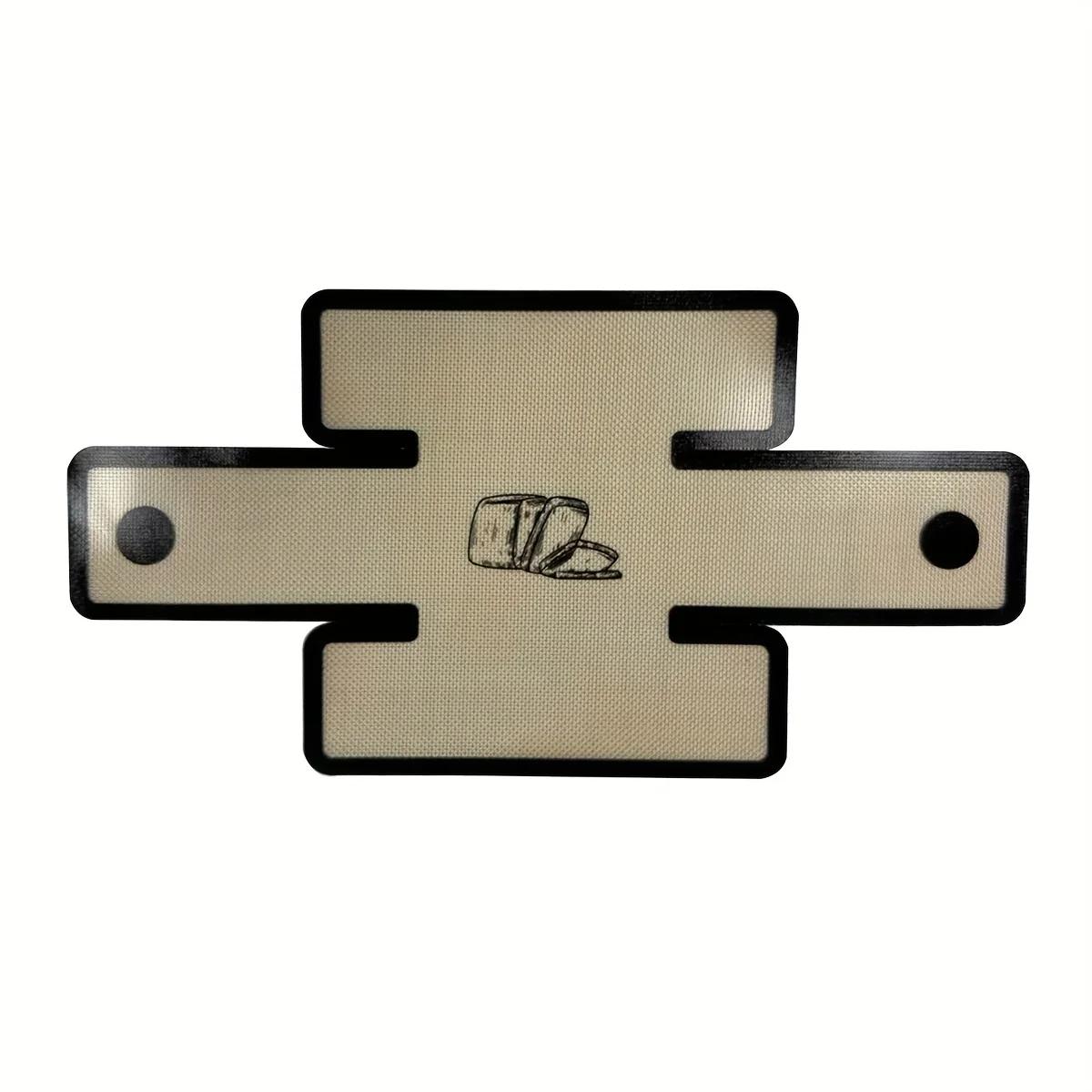 1Pieces Silicone Bread Baking Pan Liner, Reusable Non-stick Bread Baking Pan Mat, Silicone Baking Mat Outdoor Tableware чёрный