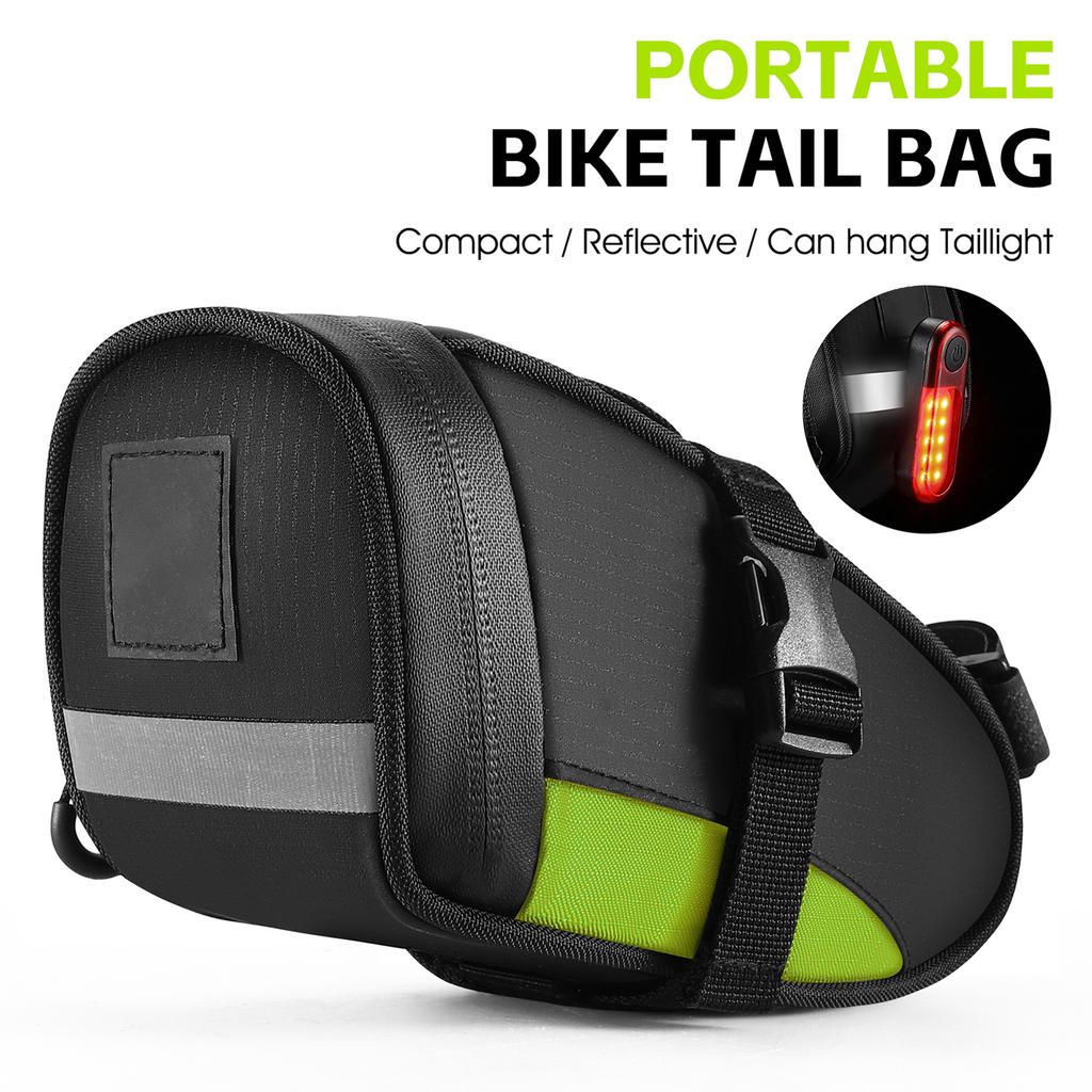 Bike Saddle Tube Bag Waterproof Under Seats Bag Large Capacity Cycle Storage Bag Quick Release Accessories
