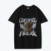 Certified Freak Funny Cat Meme T Shirt Oversized Cotton Hot Sale Short Sleeve Summer Print Unisex Popular Tops