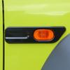 Black Car Side Fender Turn Signal Light Lamp Decoration Cover Stickers for Suzuki Jimny JB64 JB74 2019-2025 Exterior Accessories