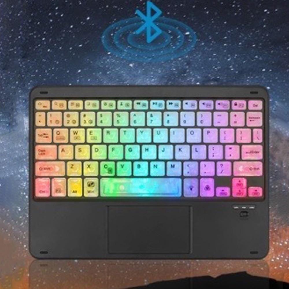 Backlit Bluetooth Keyboard Colorful Luminous Portable Keyboard Ultra Thin Wireless Keyboard  Office