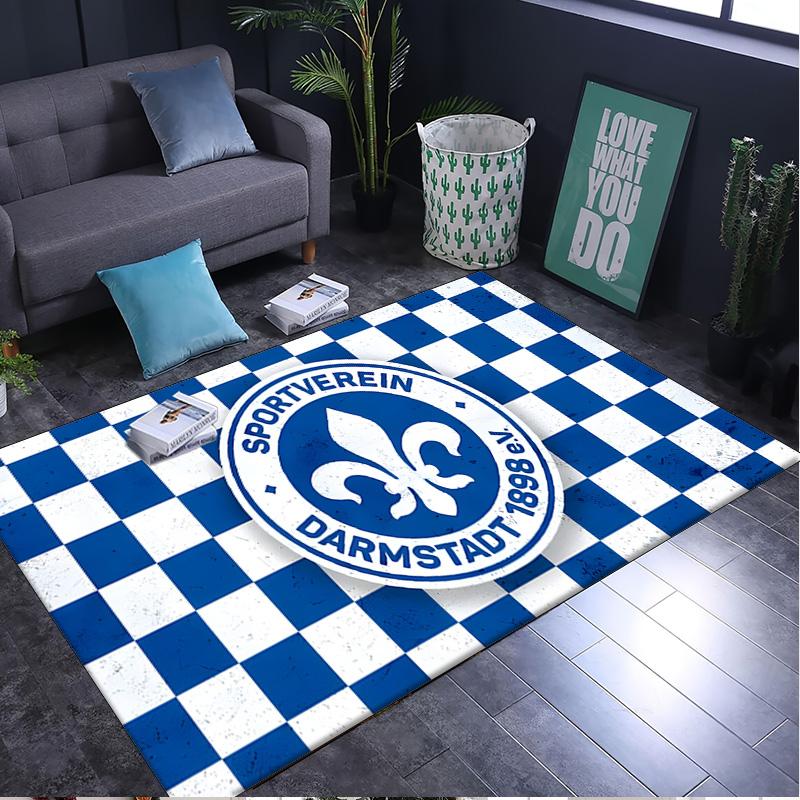 1PC Rug Sport Darmstadt Carpet, Chair Rug,Area Rug for Office Bedroom Living Rooms Bedroom, Doormat Decor Christmas Fan Gifts