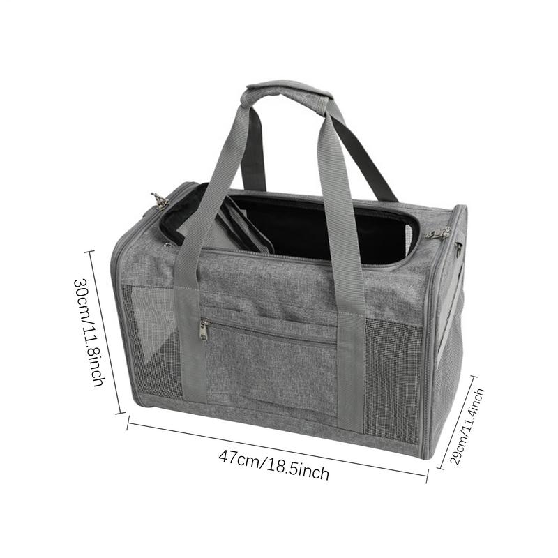 Pet Travel Carrier Foldable Dog Carrier Bag Pet Supply Breathable Kitten Carry Backpack For Outdoor Hiking Park Shopping Beach