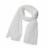 Retro Embroidered Flower Lace Scarf Lightweight Breathable Mesh Female Headscarf Long Silk Scarf Spring