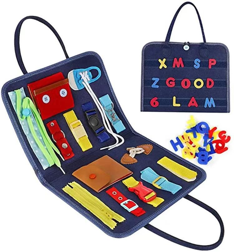 

Фетровая обучающая доска Взаимодействие родитель-ребенок Раннее образование Тканевая книга Детское раннее образование Развивающая игрушка Фетровая развивающая доска Монтессори Letter Velcro; 28 * 48