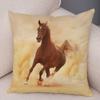 Wild Horse Cushion Cover Decor Animal Print Pillowcase  for Sofa Home Car Children Room Super Soft Plush Pillow Case 45x45cm
