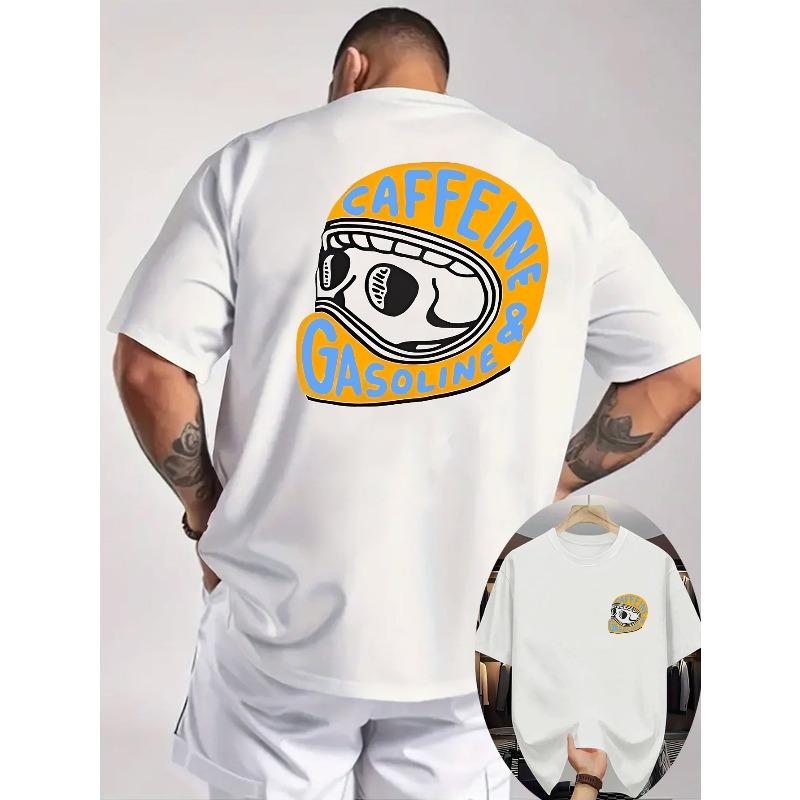 Ny Sommar Herr Casual Kortärmad T-shirt med Rund Hals, med Tryck . Det är uppfriskande och bekvämt, för utomhusaktiviteter