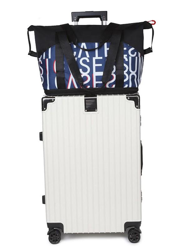 Women's Large Capacity Handheld Travel Bag - Expandable, Water-Repellent Sports & Fitness Luggage