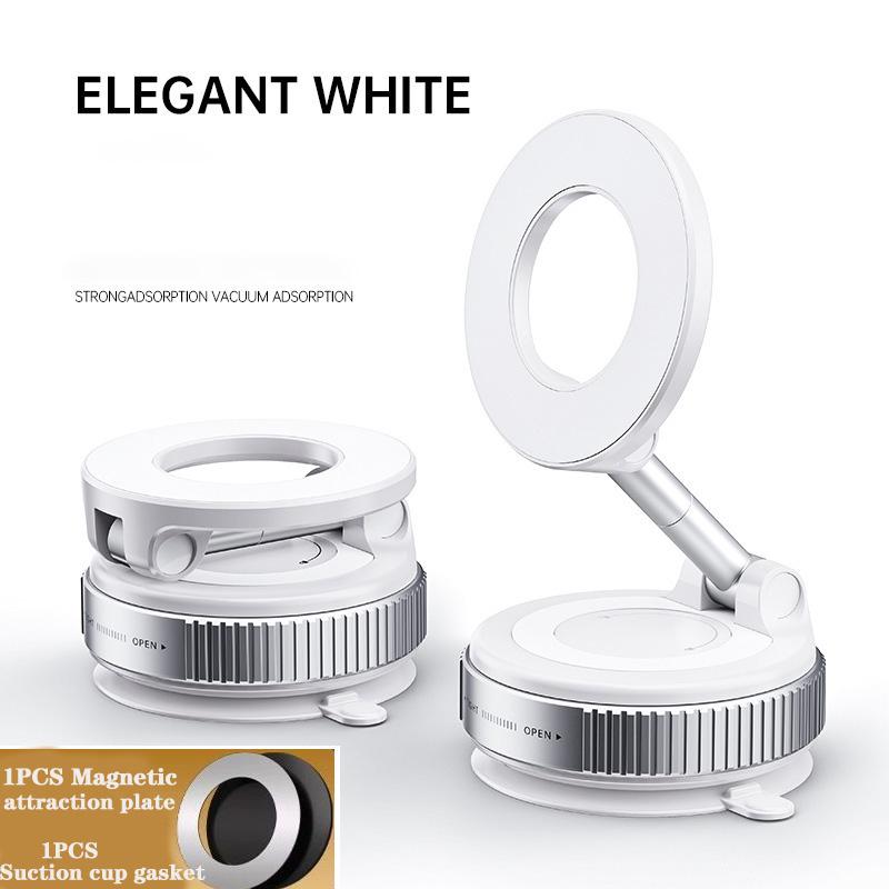Vacuum Suction Magnetic Suction Car Bracket Double-Layer Suction Three-Axis Folding 360 ° Rotatable Suitable Multiple Scenarios