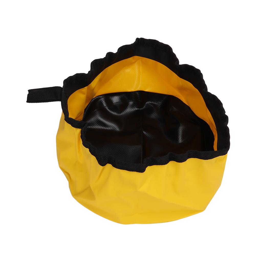 Zusammenklappbarer Eimer mit Griff Leichter Faltbarer Wasserbehälter Verdicktes PVC Waschbecken für