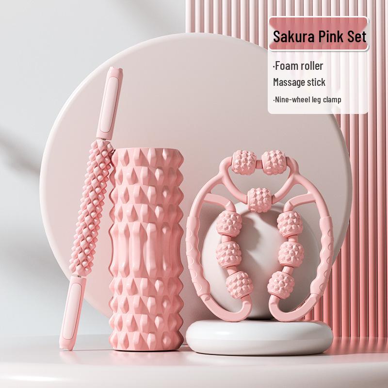 Professional Foam Roller for Muscle Relaxation and Leg Slimming - Wolf Tooth Massage Roller for Yoga and Fitness