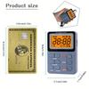 Mini Portable AM FM Pocket Radio Equipped Stereo Earphones Auto Preset Stations Key Lock & Sleep Timer Battery Operated for Running Camping Outdoor