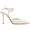 Zara Pu Elegant Fashionable Exquisite Open-Back Stiletto Heels 10Cm Women Heels White 12217510001
