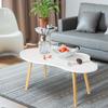 Small Coffee Table, Mid Century Modern Tea Table, Living Room Center Minimalist Display Coffee Table with Cloud