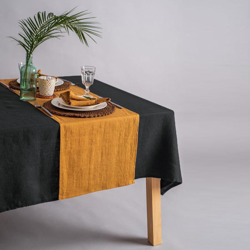 100% Puur Linnen Tafel Runner Zacht Effen Kleur Wit Wasbaar Koffietafel Runner Westerse Eettafel Decoratie Accessoires Luxe 40x220cm