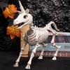 Halloween Skeleton Animal Figurine Large Plastic Skeleton Bone Statue for Lawn Yard Graveyard Home Tabletop Decor