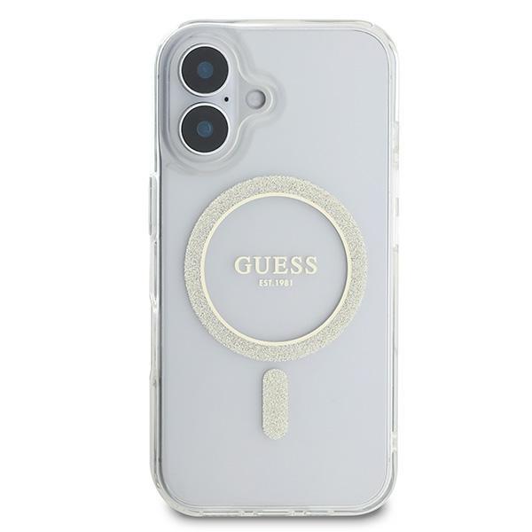 Guess Guhmp16Shfgeret Iphone 166.1 Przeźroczysty/Transparent Hardcase Iml Glitter Circle Magsafe