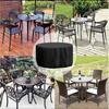 130x71cm Waterproof Outdoor Furniture Cover, 210D Oxford Fabric Protective Tarpaulin for Garden Tables Chairs, Black Tablecloth