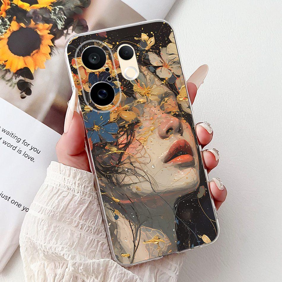 For Vivo S30 Pro Mini V2465A Cool Dragon Tiger Painted Phone Case For Vivo S30Pro Mini 5G Soft Silicone TPU Cases