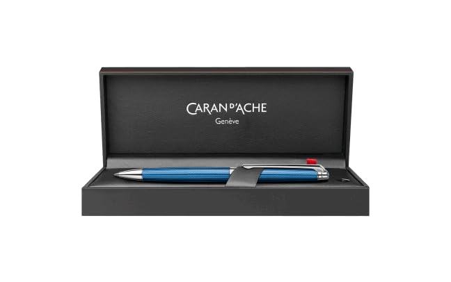 CARAN Caran Ballpoint Pen Leman Slim Grand Blue Official Import D'ACHE d'Ache Oil-Based 4781-168